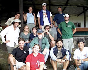  The scientists and crew relax after a pleasant lunch at ‘El Chato.’  