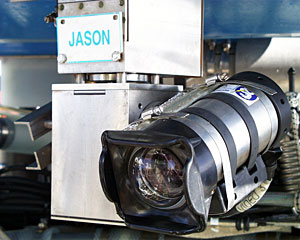 A DeepSea Power & Light video camera on the front of Jason that has been one of our “eyes in the deep” during this cruise.  