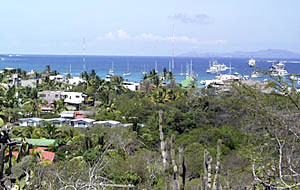  The town of Puerto Ayora, Santa Cruz Island, Galápagos. 