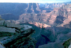 Sedimentary rocks of the Grand Canyon show distinct layers. Each layer is younger than the one beneath it, and older than the one above it. 